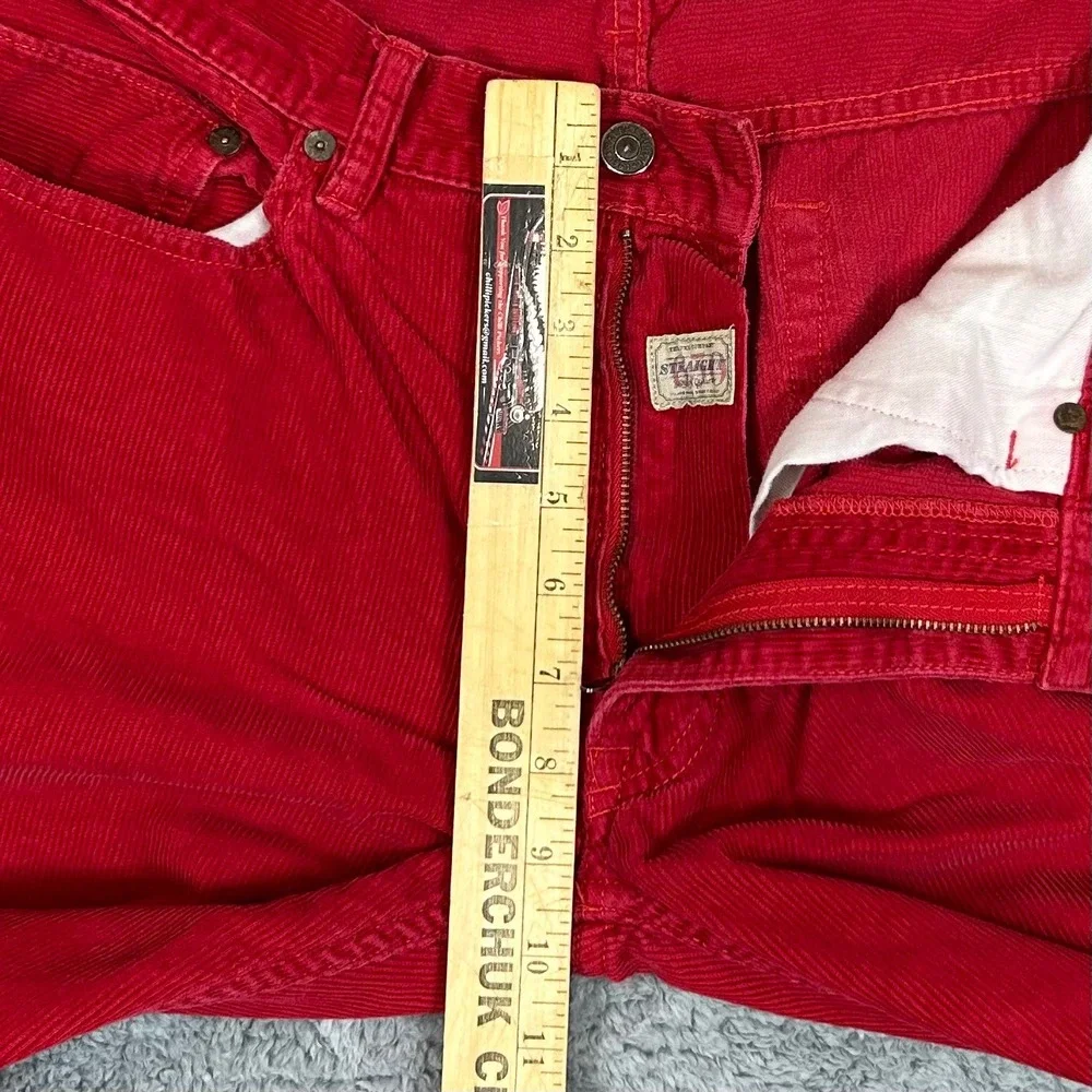 Polo Ralph Lauren Mens 650 Straight Leg Red Corduroy Pants 33x32.5 VYG